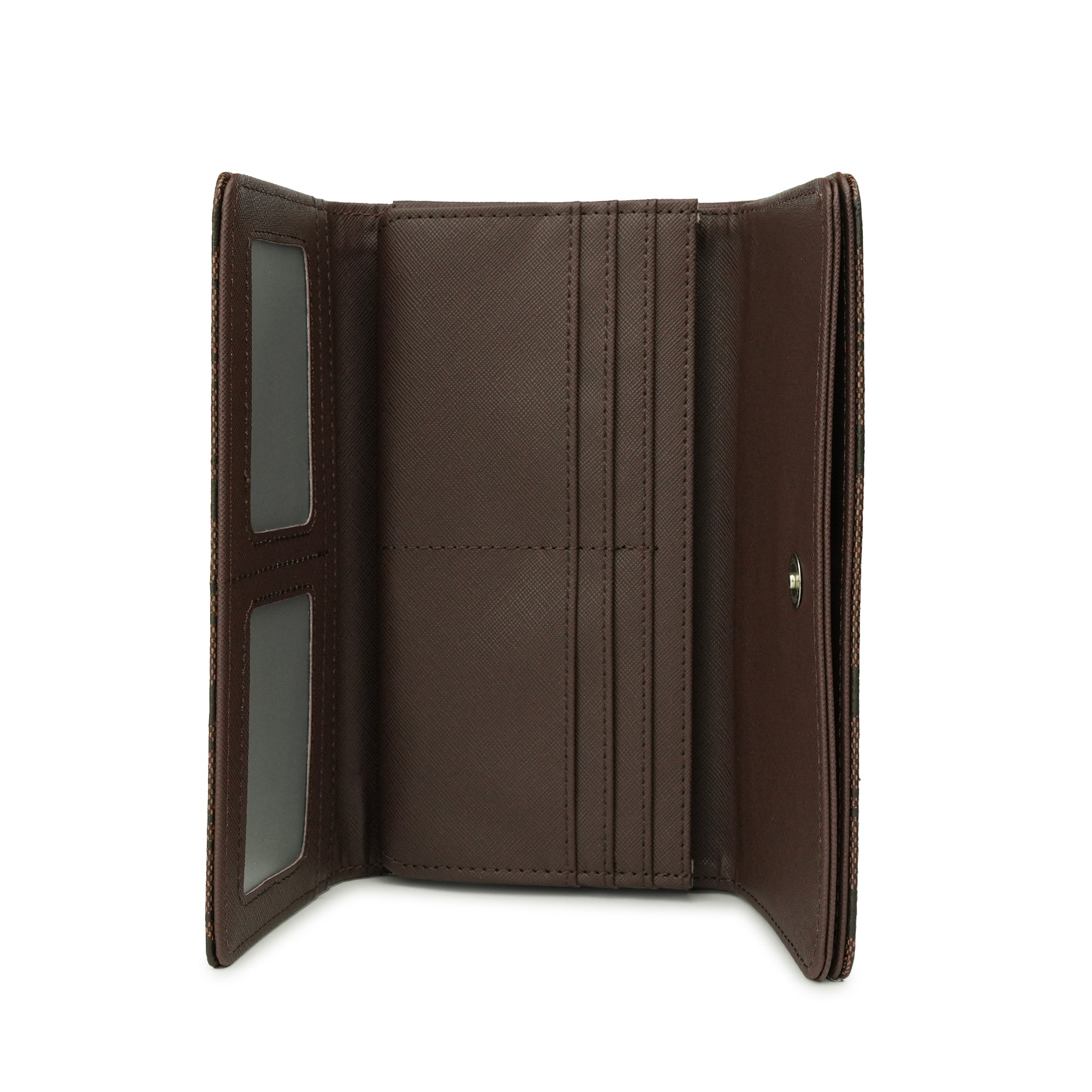 Coach Signature Brown Trifold Wallet