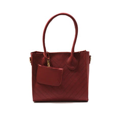 Square Zipper - Maroon