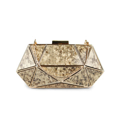 Geometric Glamour Clutch Bag