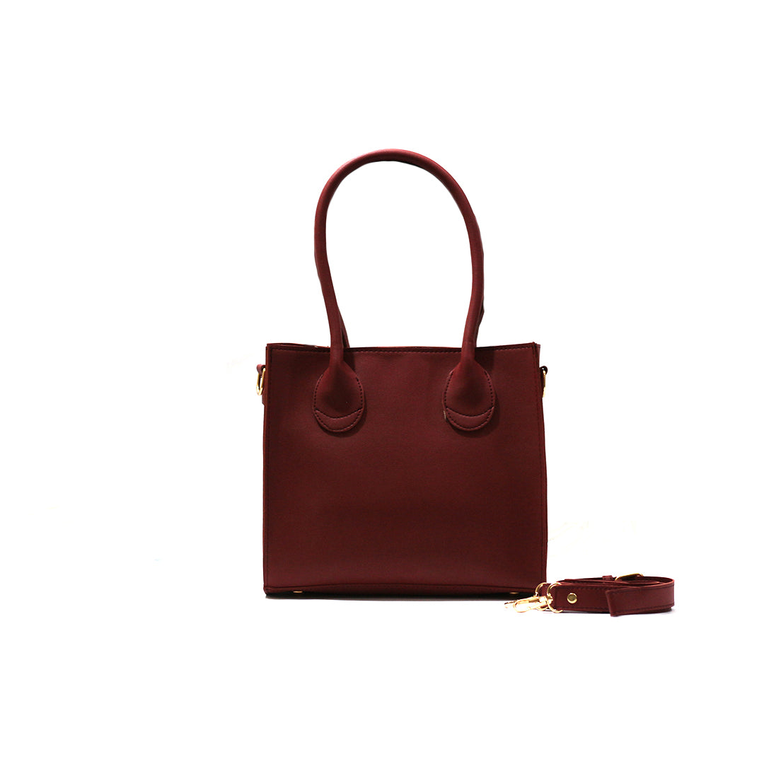 Square Zipper - Maroon