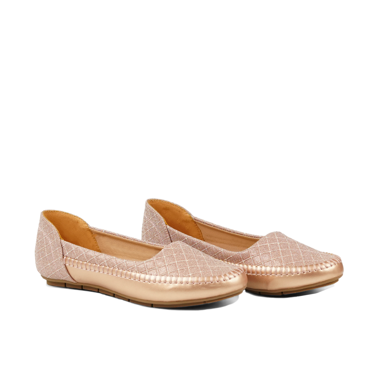 Rose Gold Shimmer Pumps WP06