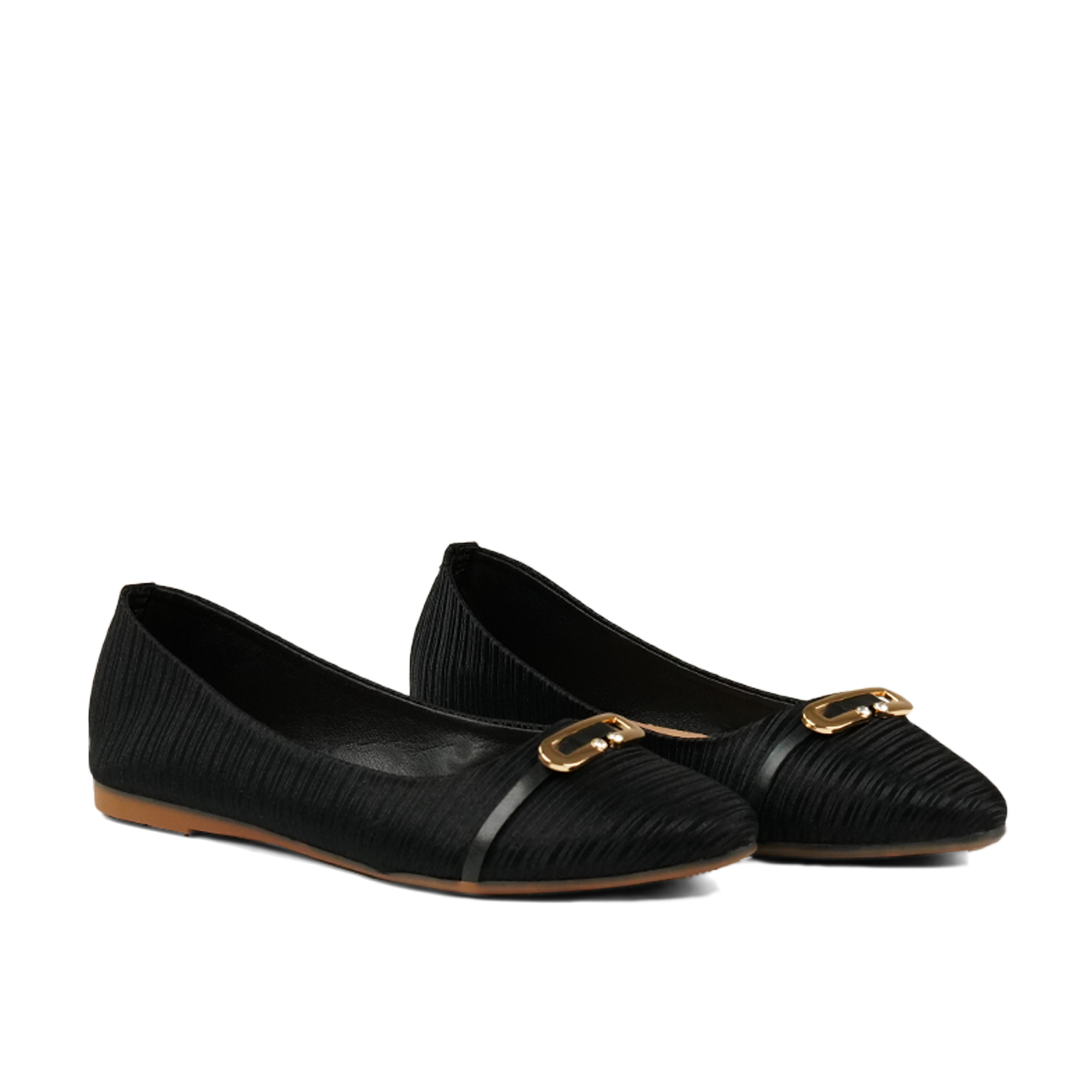 Black Buckle Pumps WP07