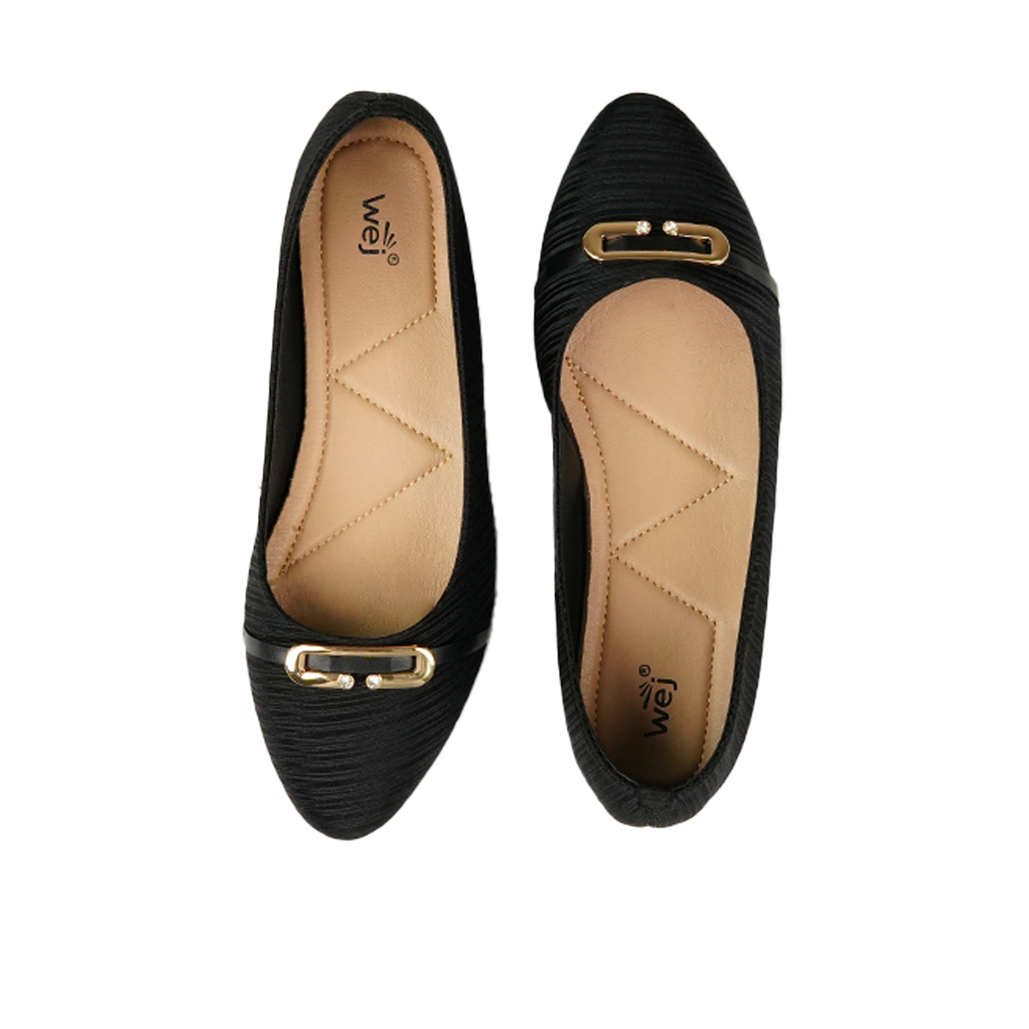 Black Buckle Pumps WP07