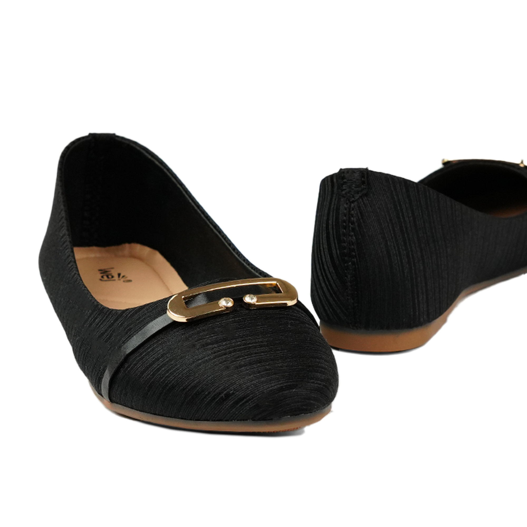 Black Buckle Pumps WP07