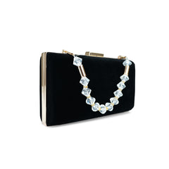 Noir Crystal Clutch