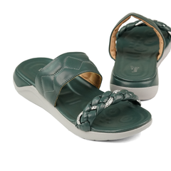 Emerald Braided Comfy Slippers WC07