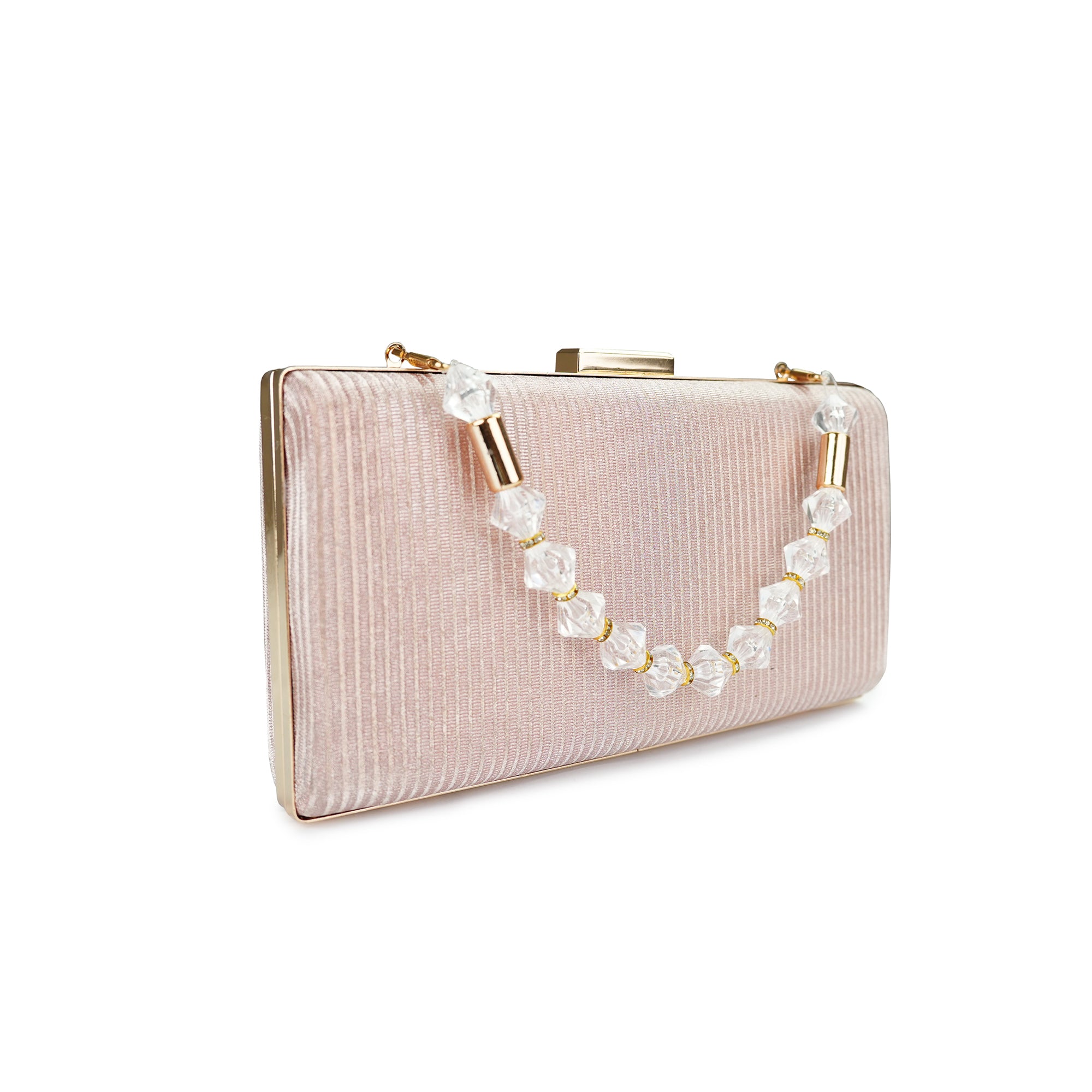 Beaded Pink Clutch Purse