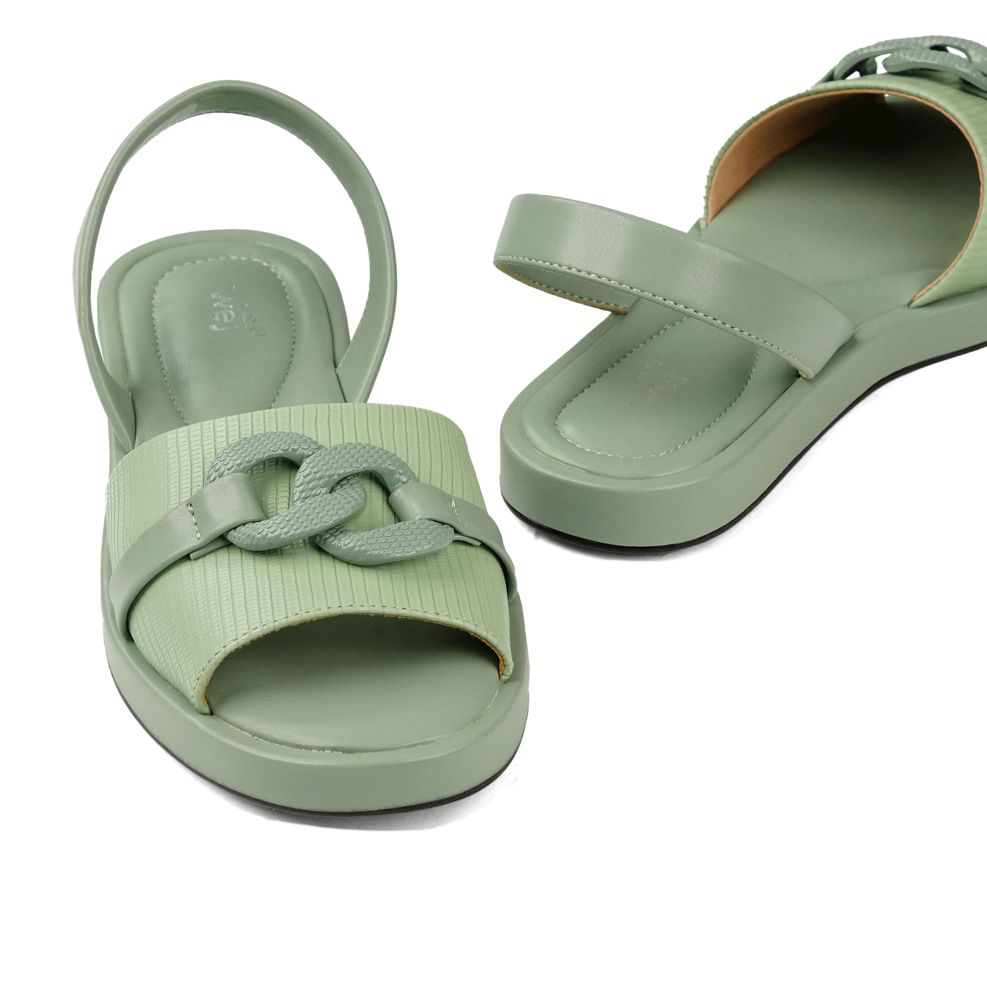 Sage Chain Sandals WS06