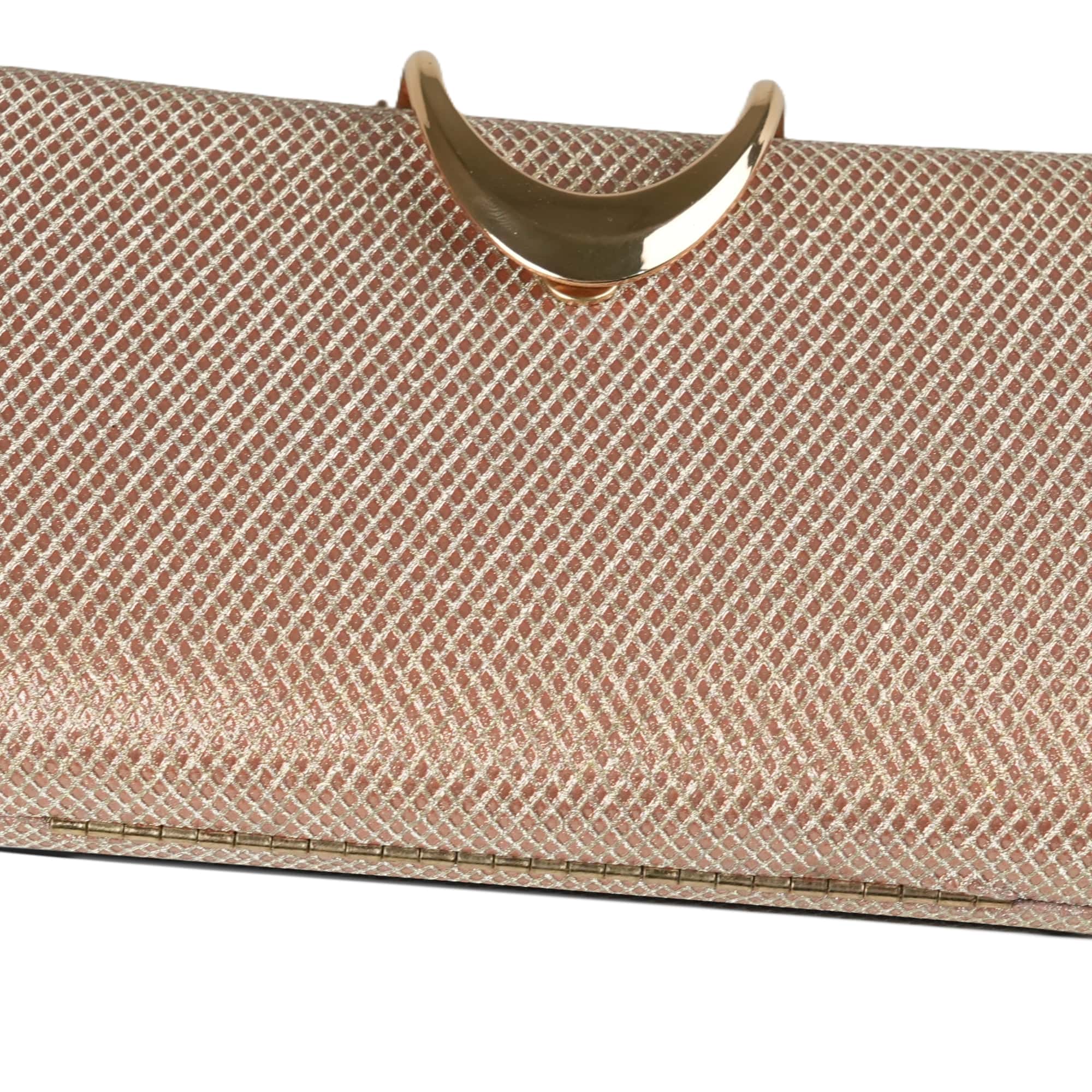 Gold Mesh Evening Clutch