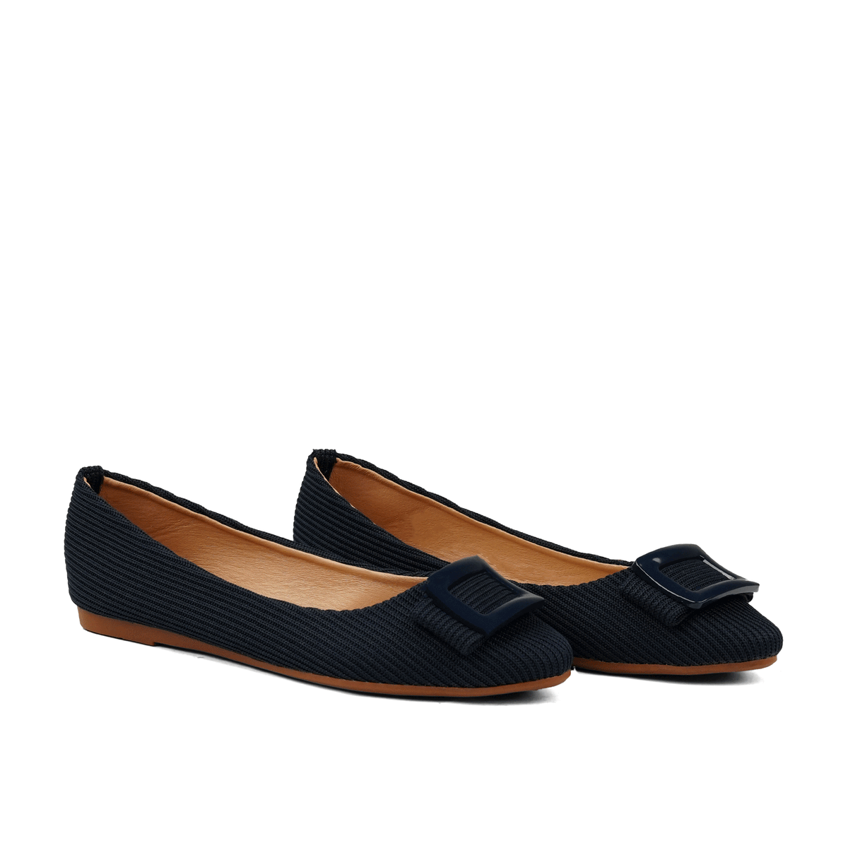 Navy Blue Buckle Pumps WP11