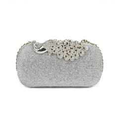 Elegant Pearl-Embellished Evening Clutch