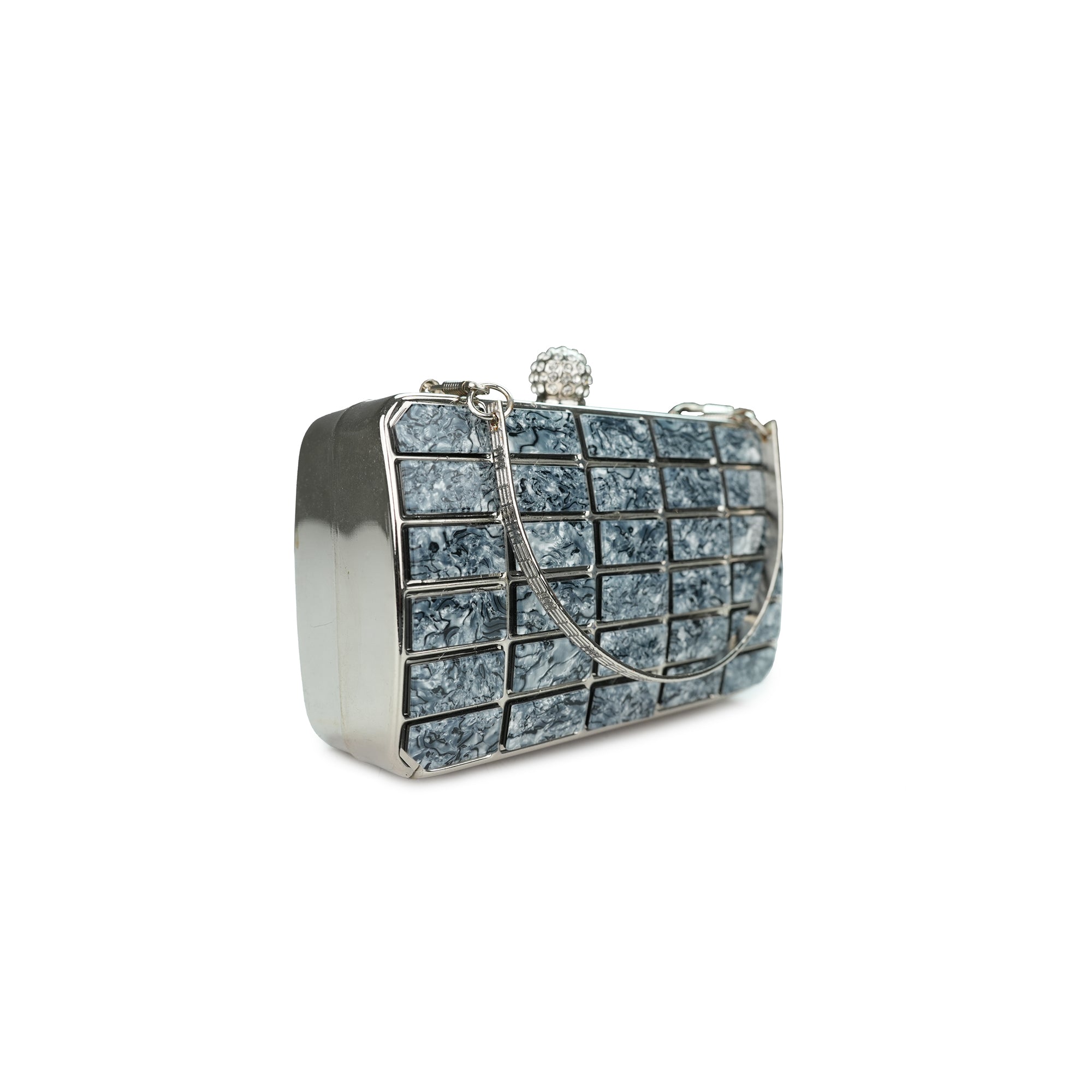 Luxe Mosaic Crystal Evening Clutch