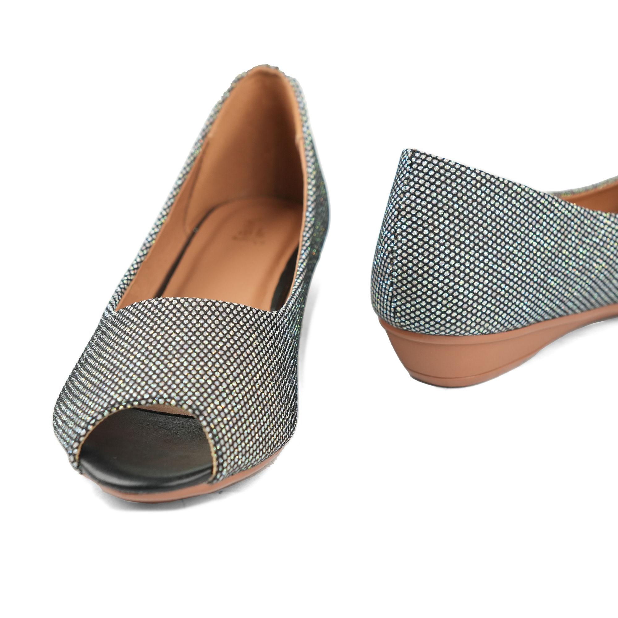 Silver Sparkly Pumps WP01