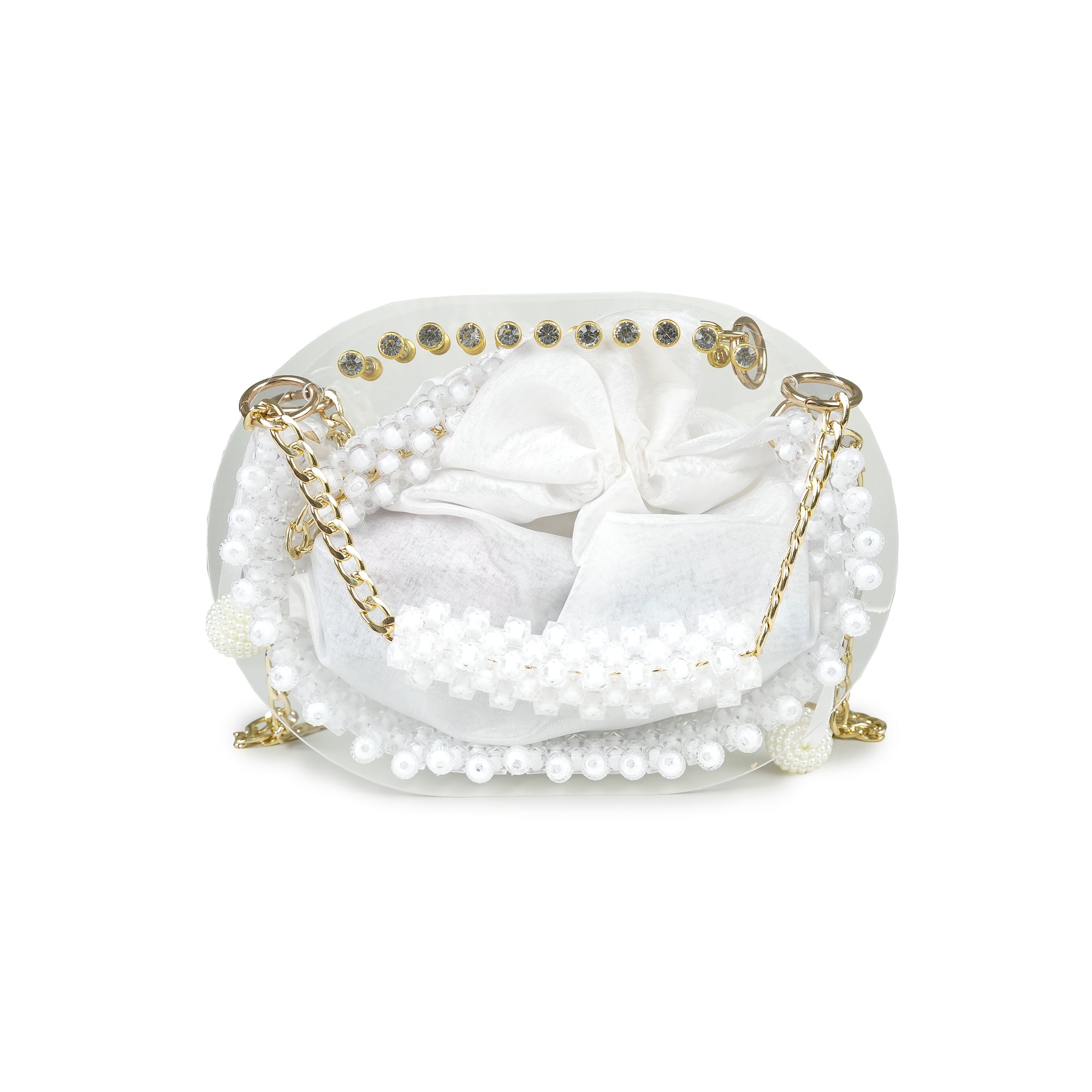 Pearl-Encrusted Gucci-Inspired Clutch