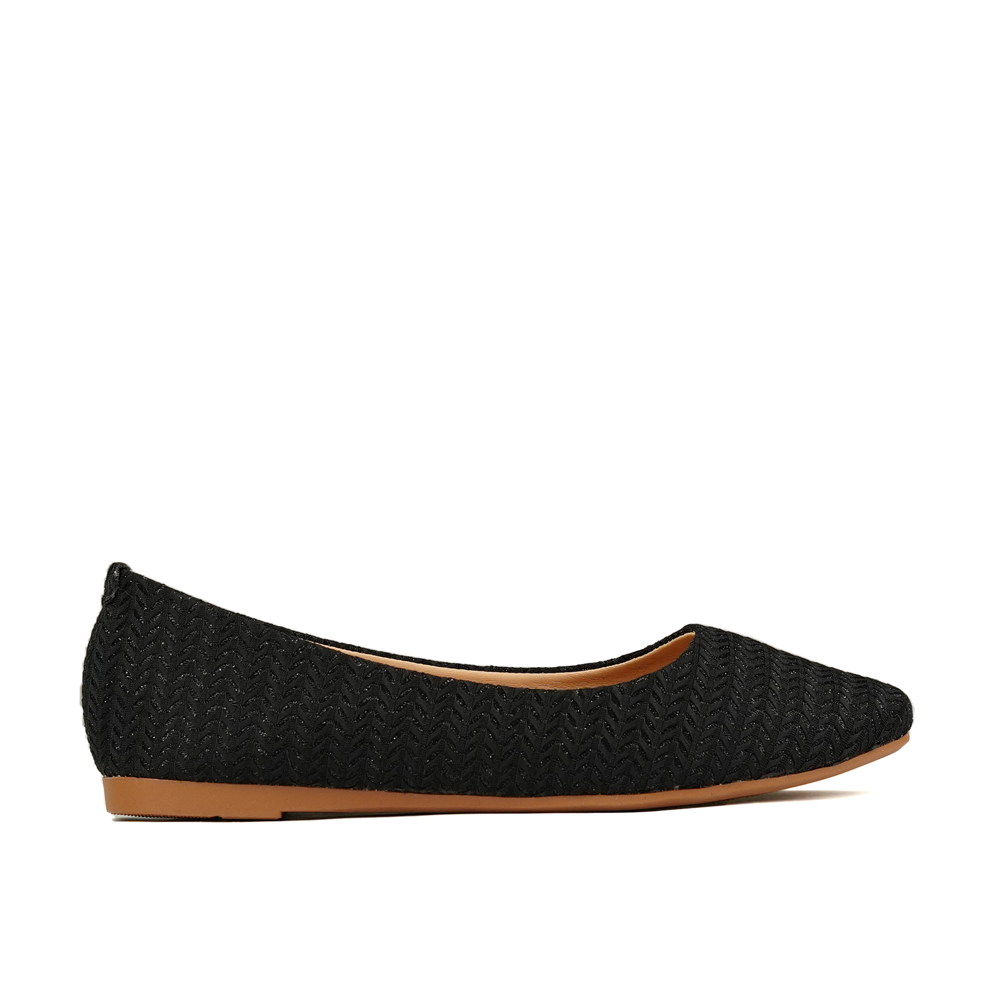 Black Woven Pumps WP03