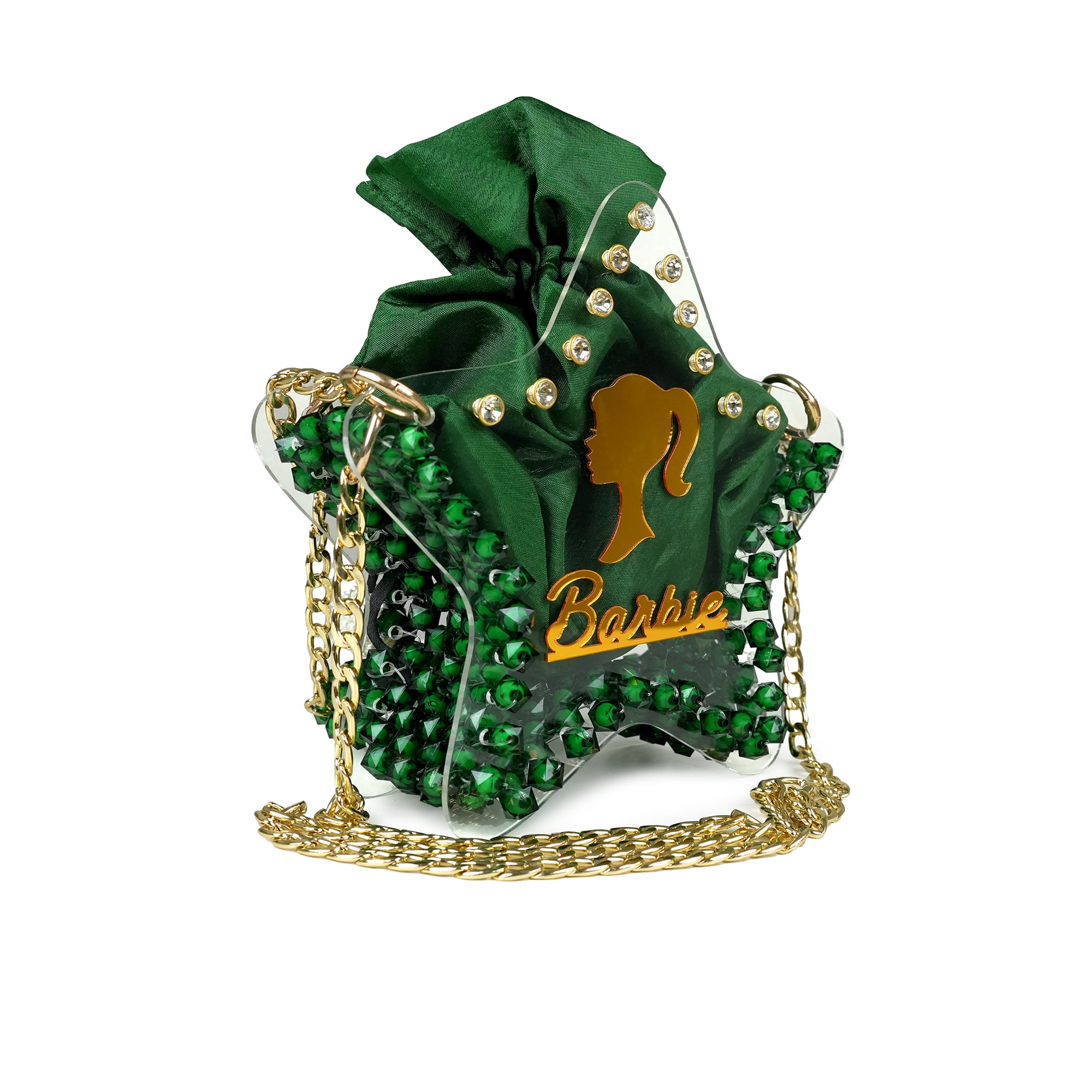 Emerald Green Barbie Star Clutch