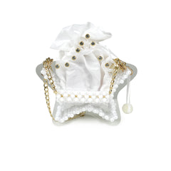 White Barbie Star Clutch