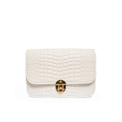 Long Chain Cross Body Bag - White