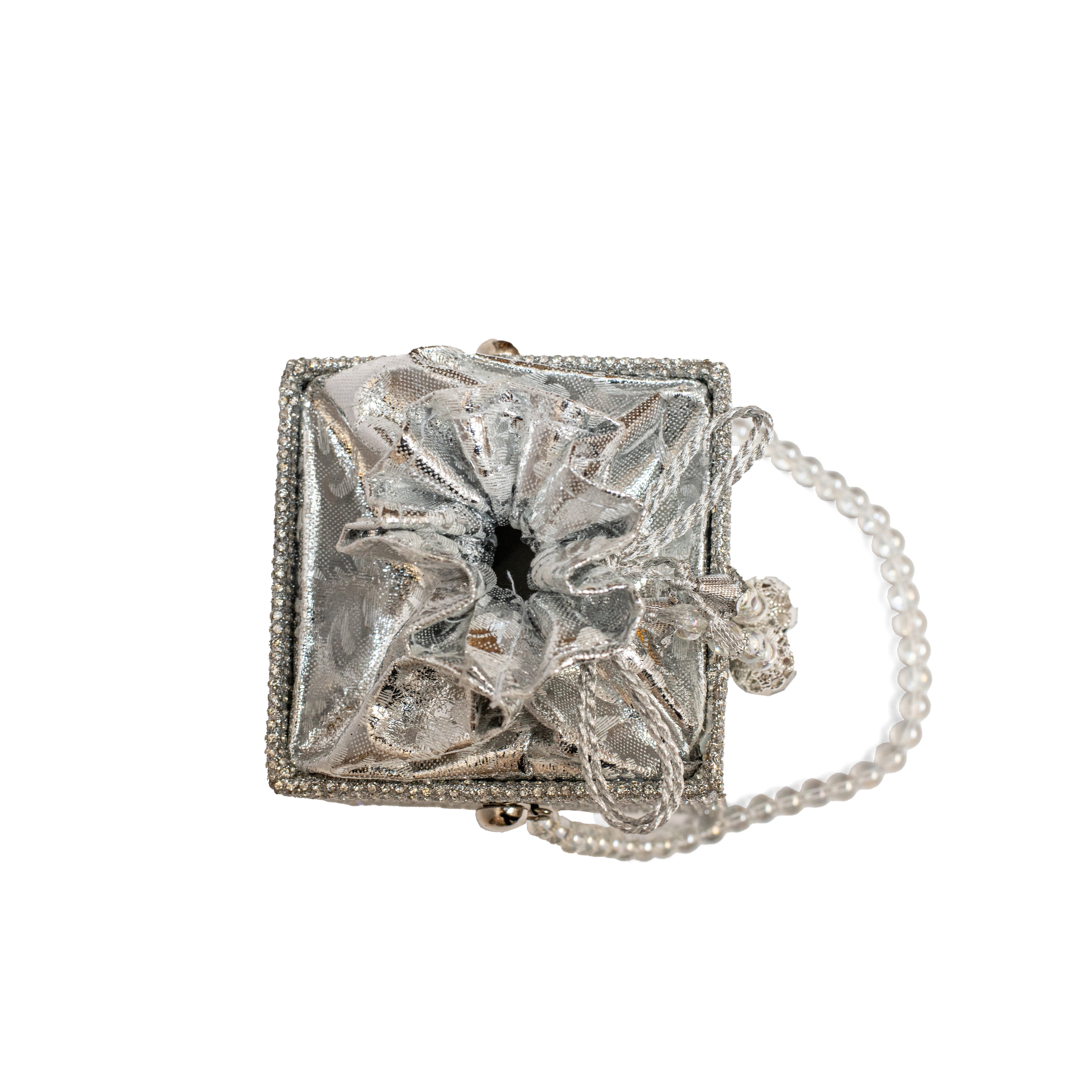 Wedding Square Potli Silver