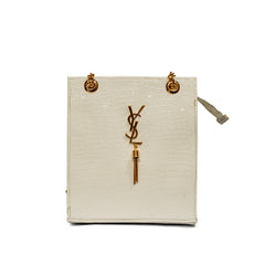 YSL Long crossbody white