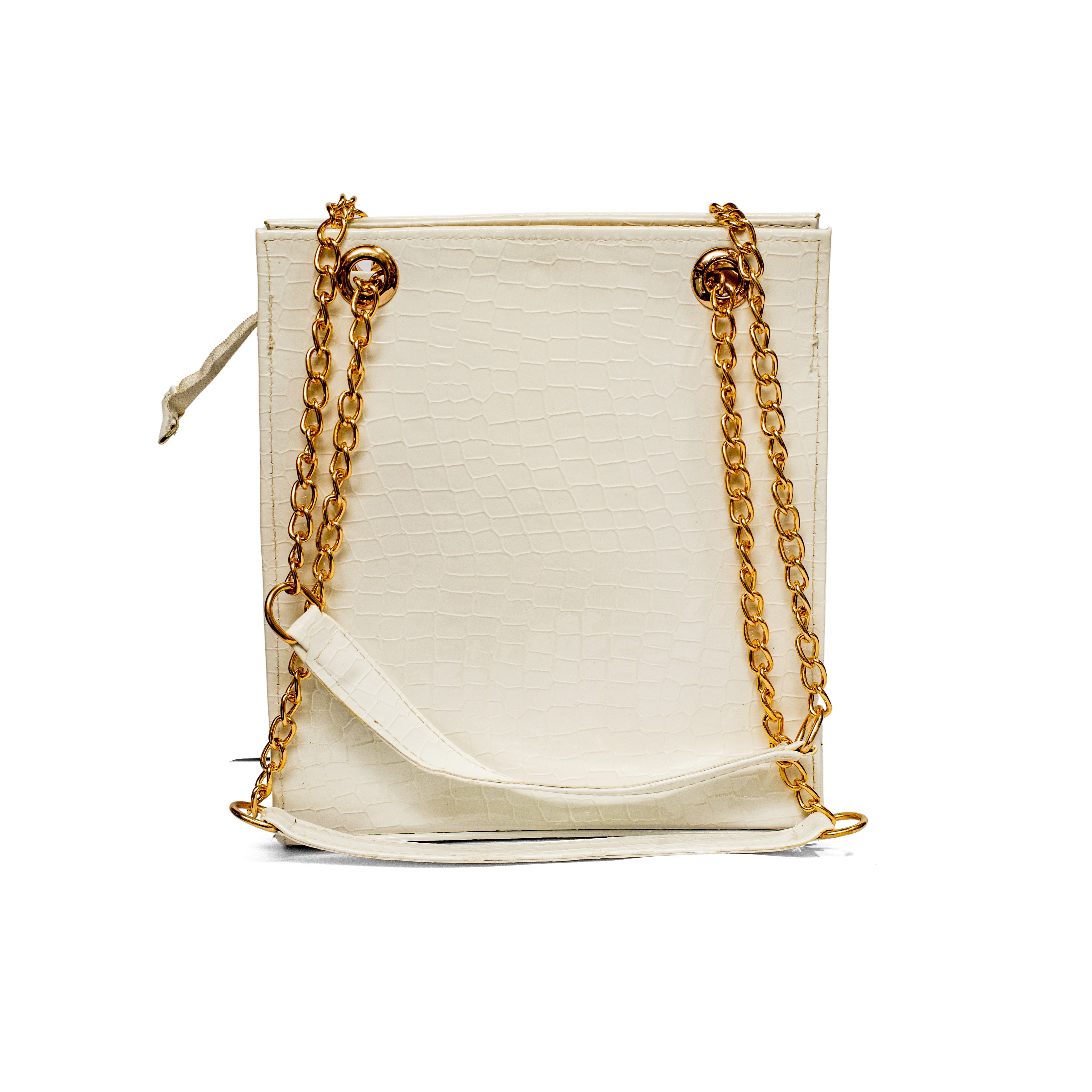 YSL Long crossbody white