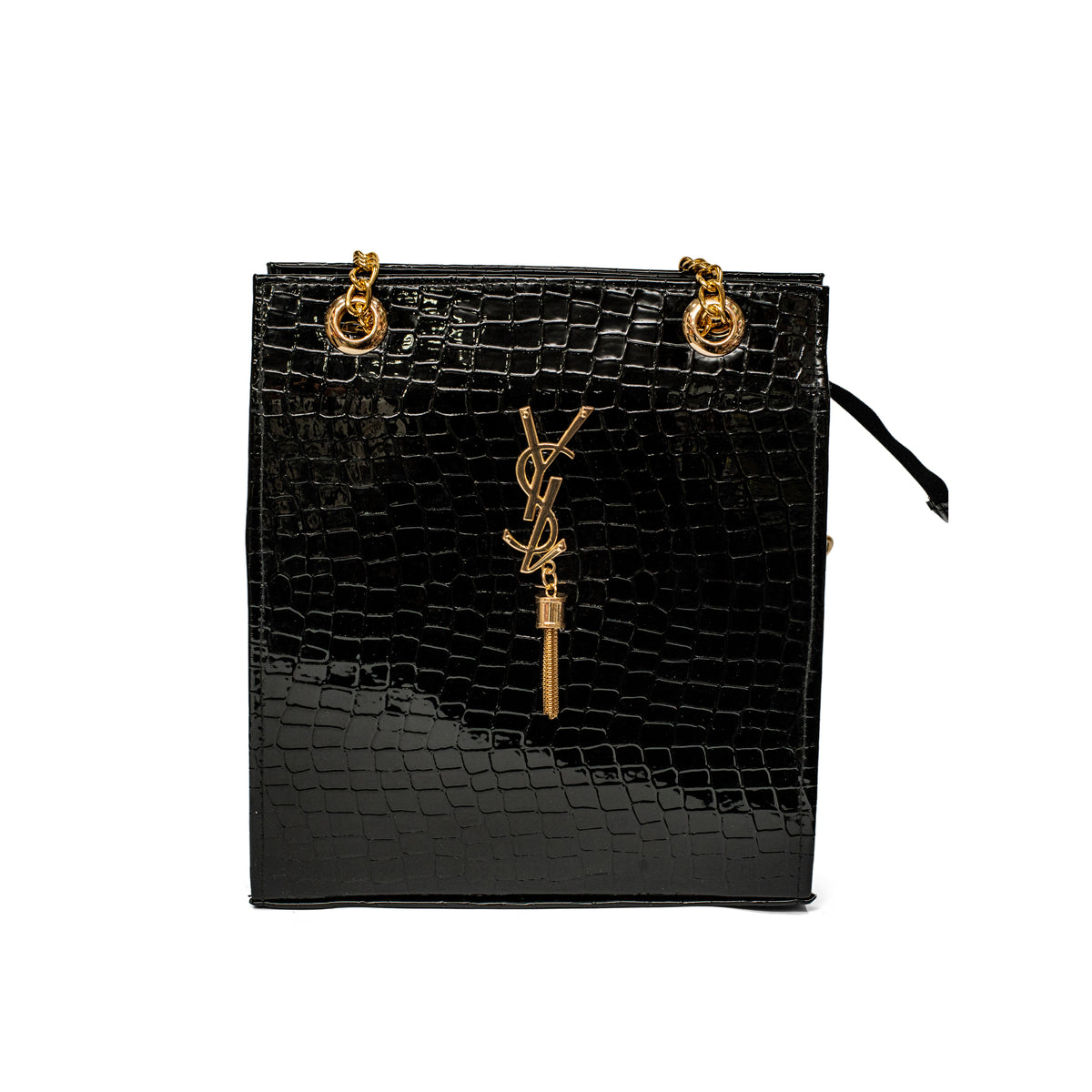 YSL Long Crossbody Black