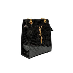 YSL Long Crossbody Black