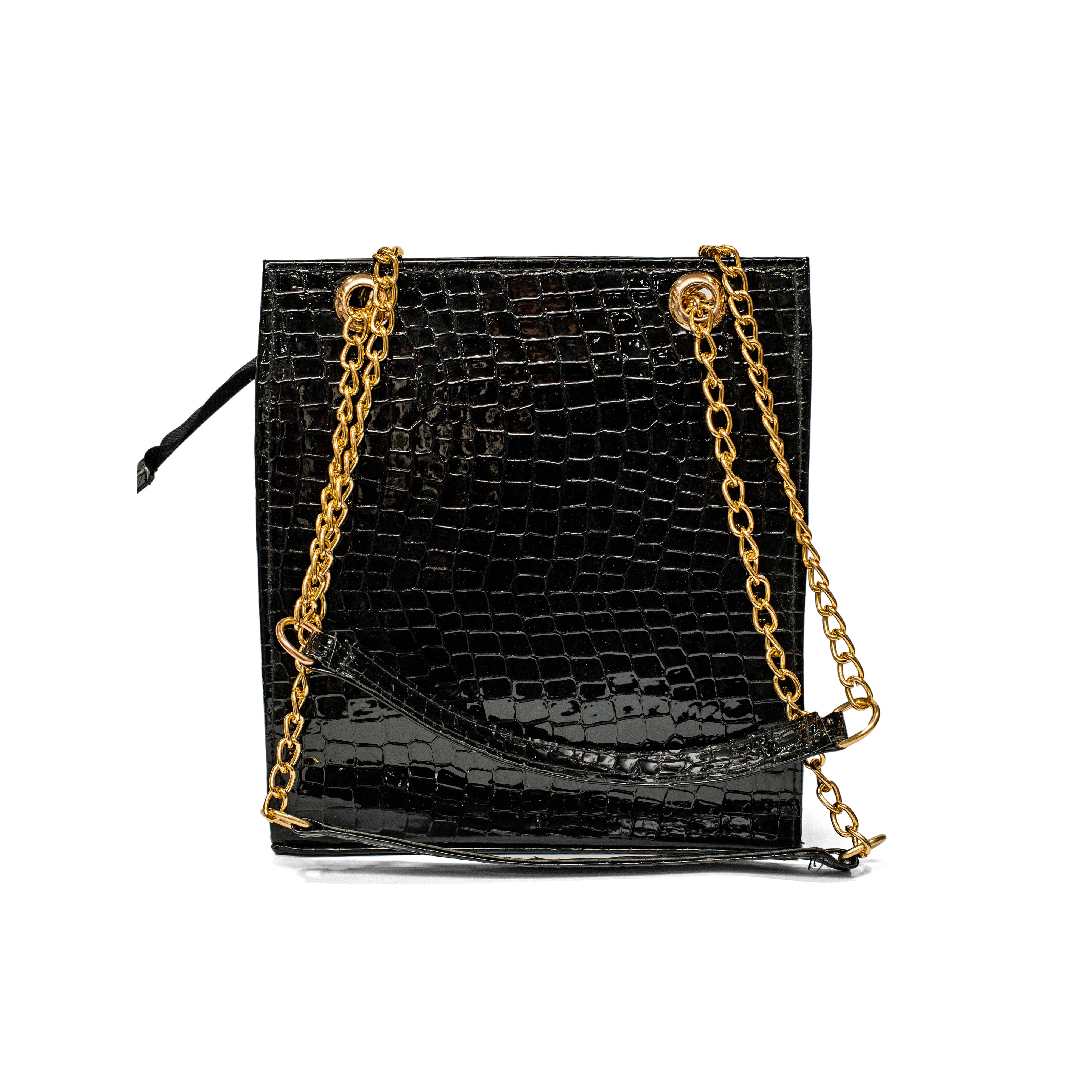 YSL Long Crossbody Black