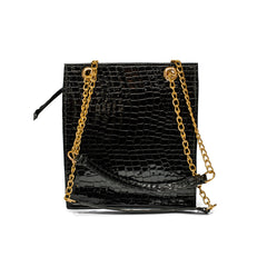 YSL Long Crossbody Black