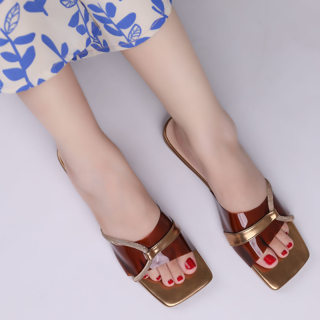 Bronze Glam Flats WF12