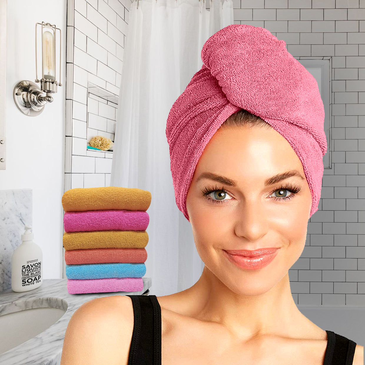 Hair Towel Pink
