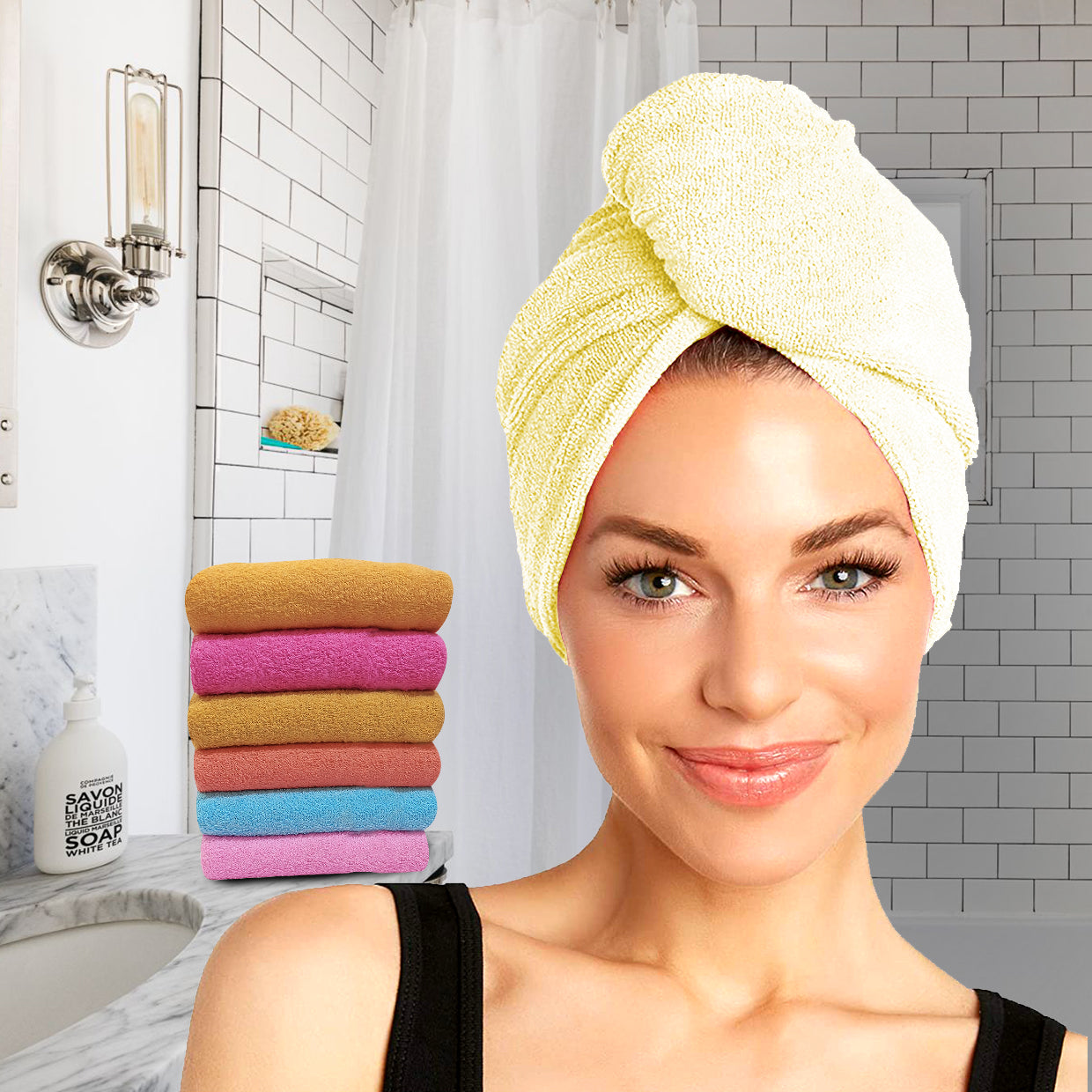 Hair Towel Yellow